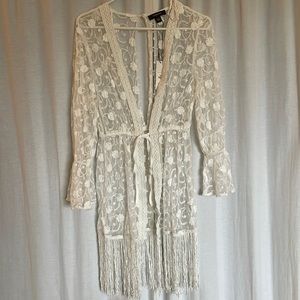 lace swim cover up